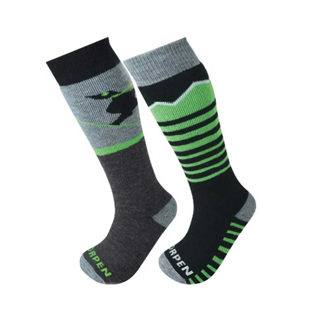 西班牙製童裝環保美麗諾羊毛襪兩對裝 Merino Kids Ski 2 pairs ECO