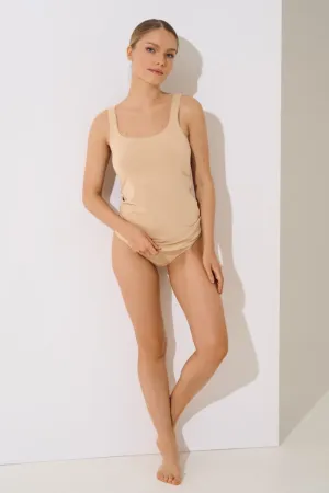 023370 KAIA Top Wide Straps - Nude