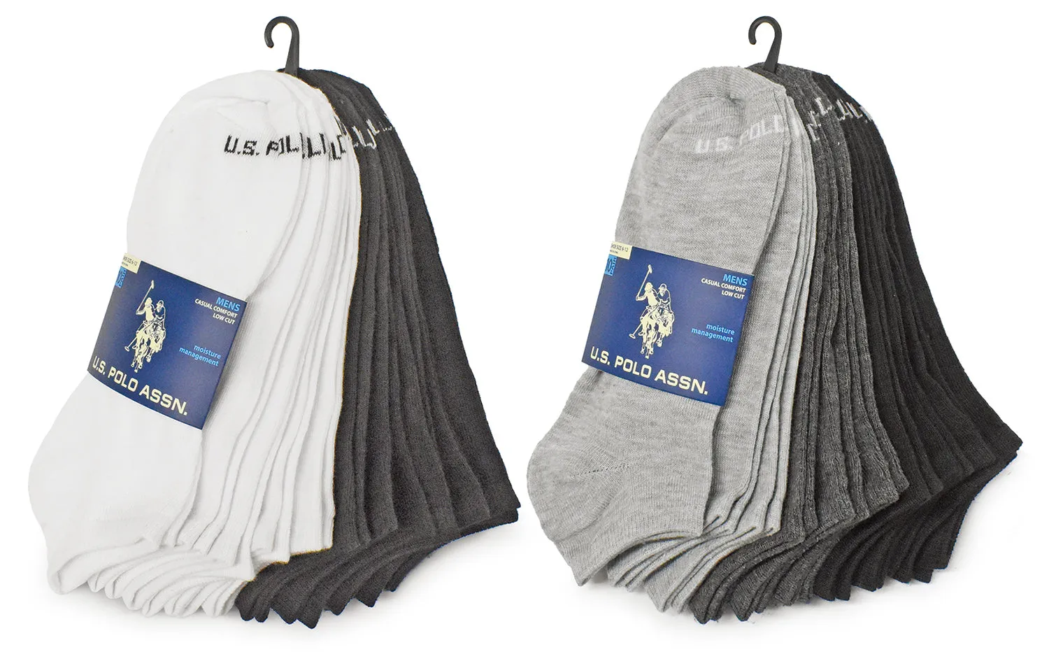 20-Pairs U.S. Polo Assn Low Cut Socks