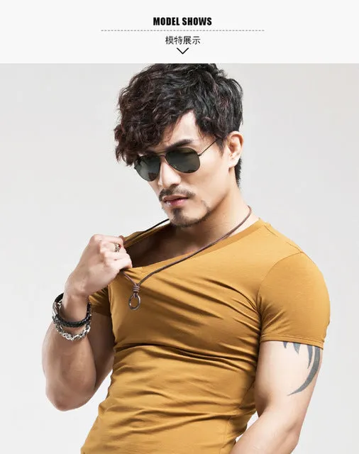 2018 MRMT Brand Clothing 10 colors V neck Men's T Shirt Men Fashion Tshirts Fitness Casual For Male T-shirt S-5XL Free Shipping