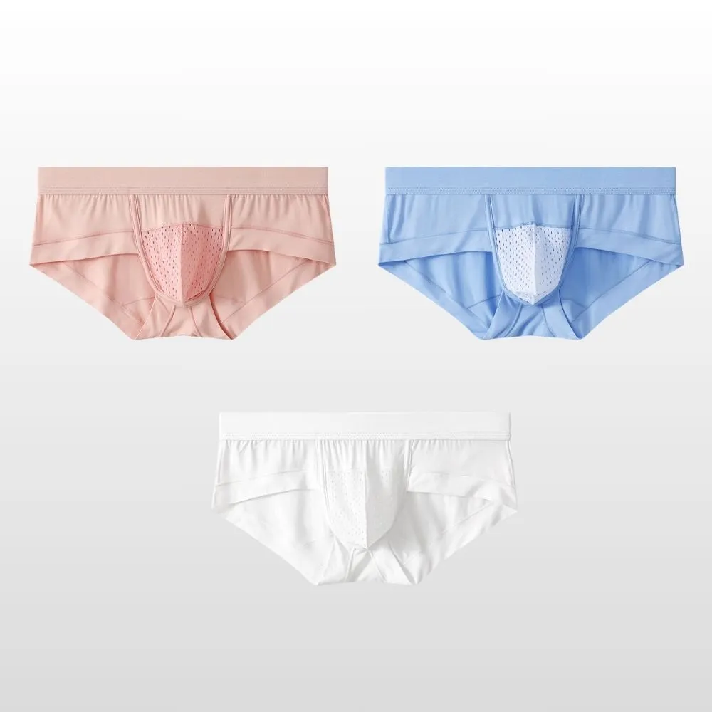 3-Pack Bamboo Fiber Men's Briefs - JEWYEE 2319-SJ