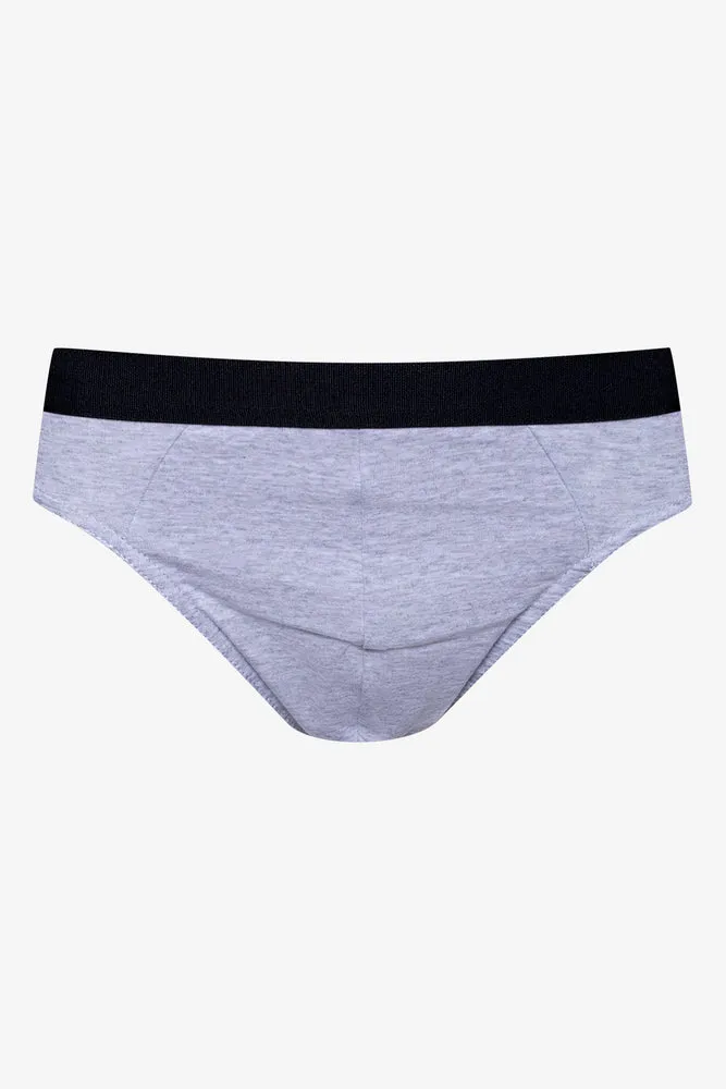 3 Pack Briefs Black And Grey