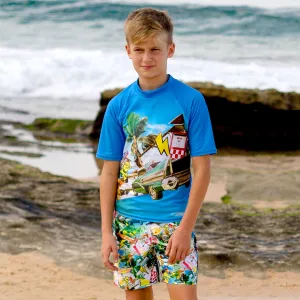 406 Mash up Short Sleeve Rashvest