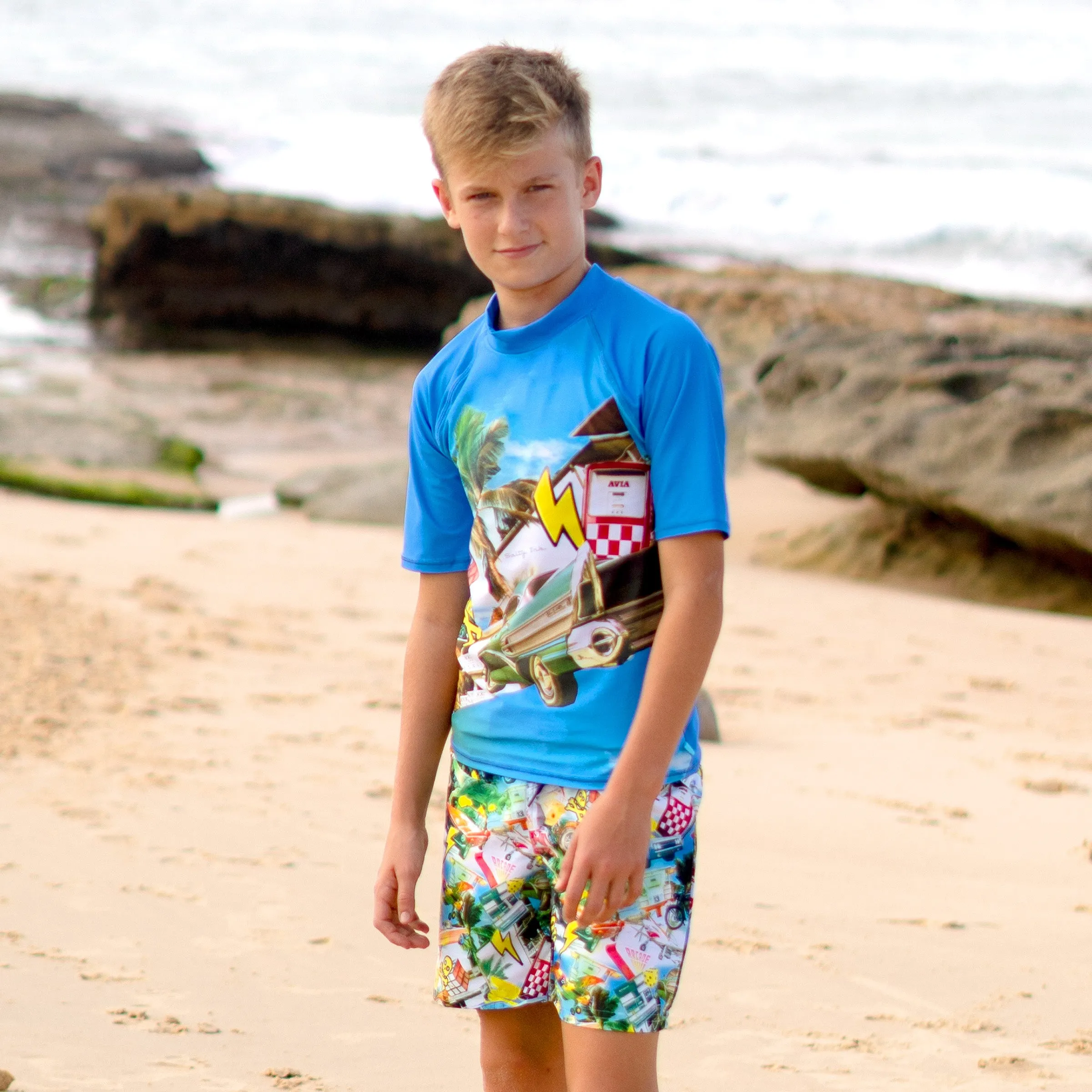 406 Mash up Short Sleeve Rashvest