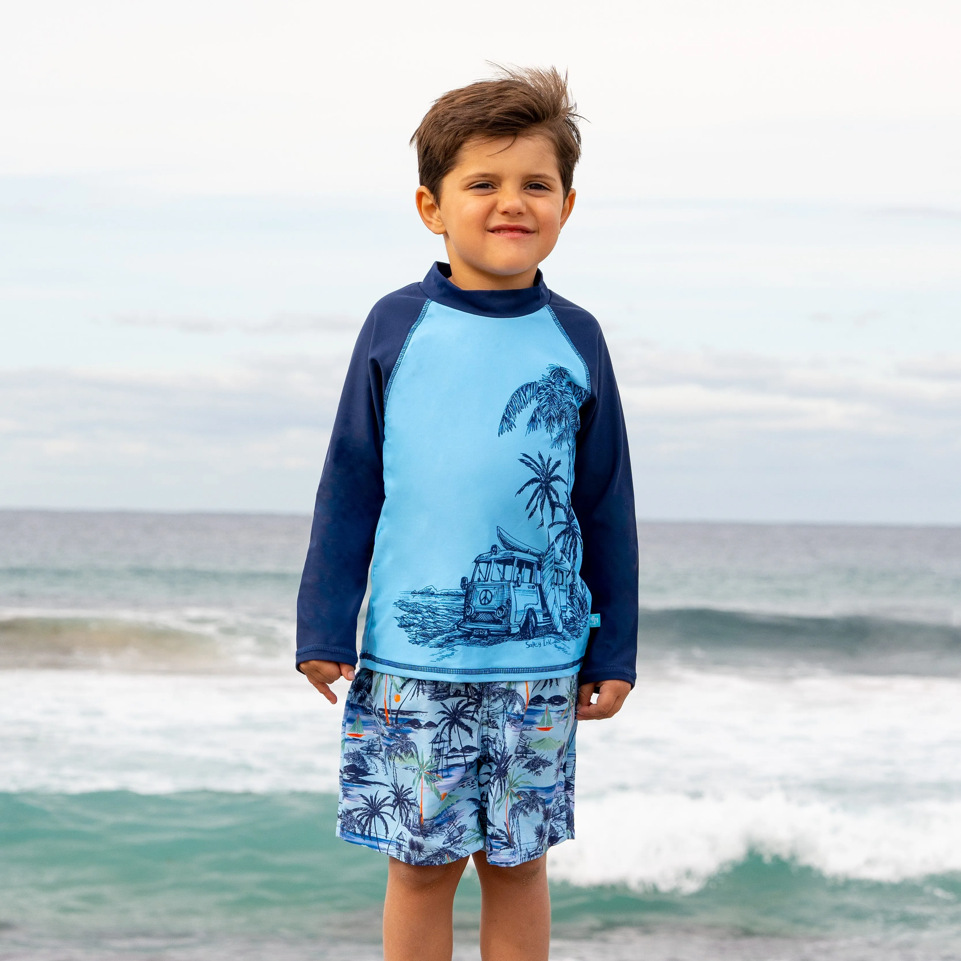 407 Vintage Surf  Long Sleeve Rashvest