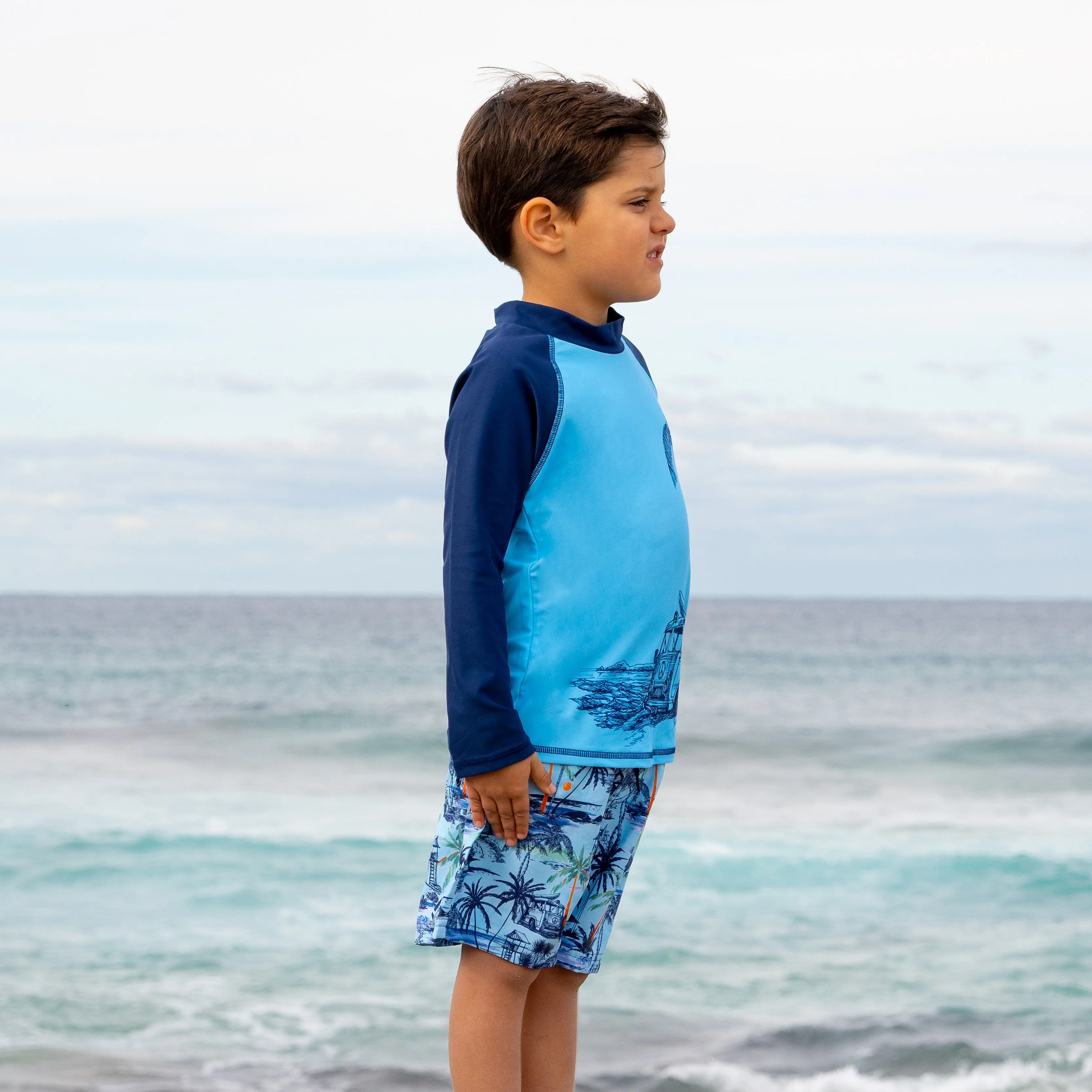 407 Vintage Surf  Long Sleeve Rashvest