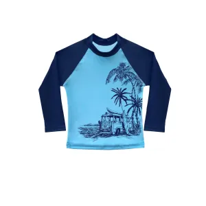 407 Vintage Surf  Long Sleeve Rashvest