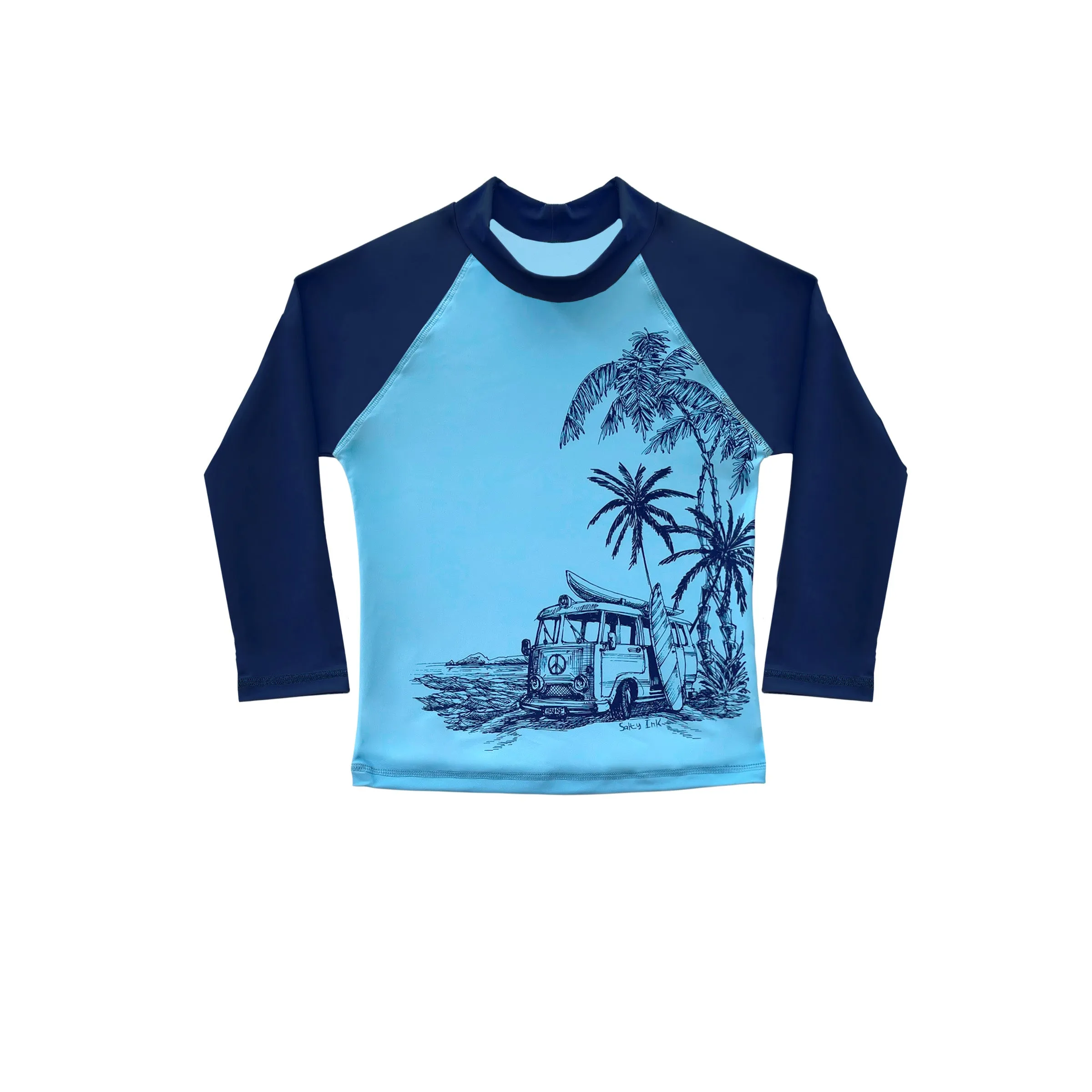 407 Vintage Surf  Long Sleeve Rashvest