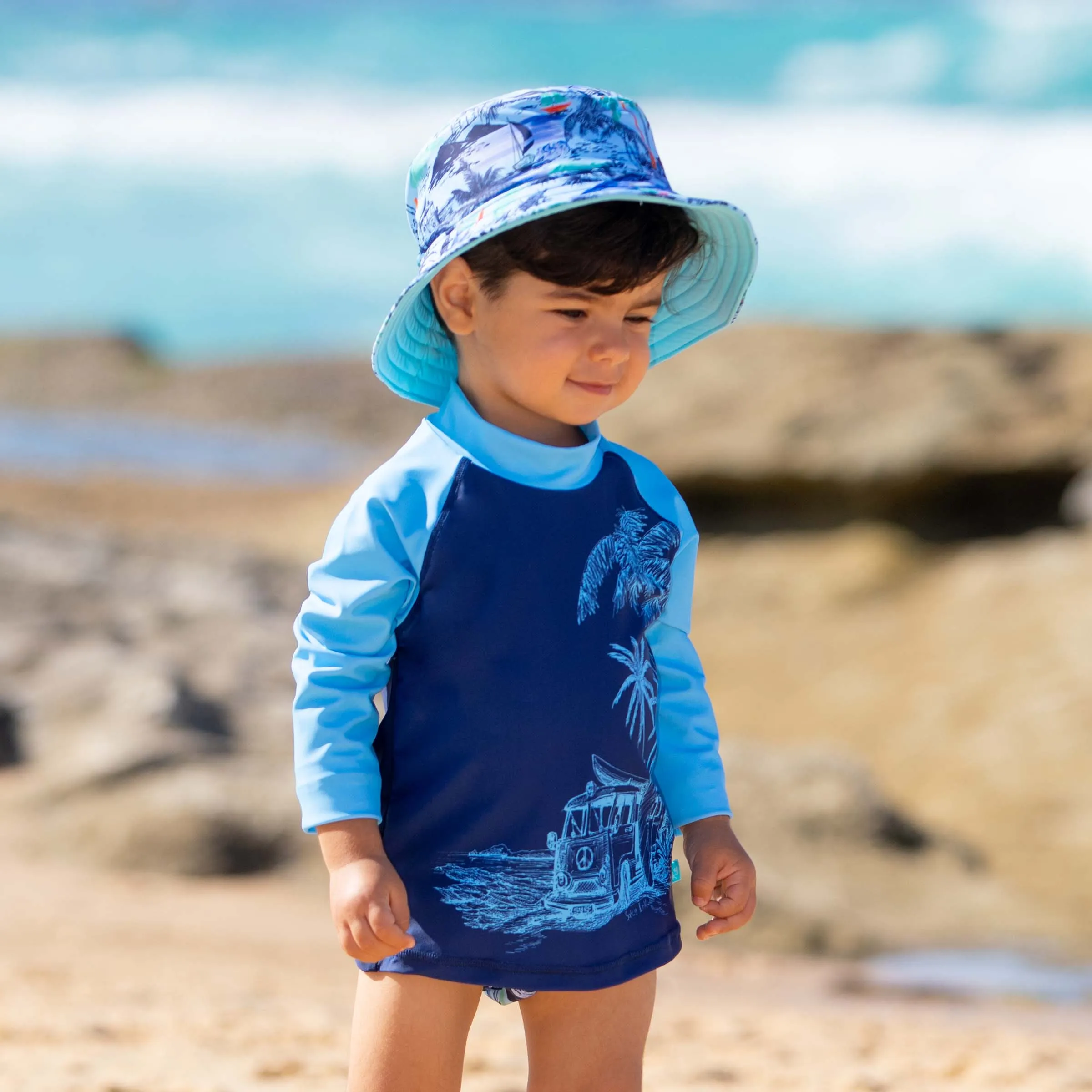 407 Vintage Surf  Long Sleeve Rashvest