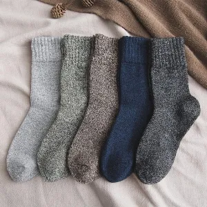 5Pairs Thick Warm Wool Socks