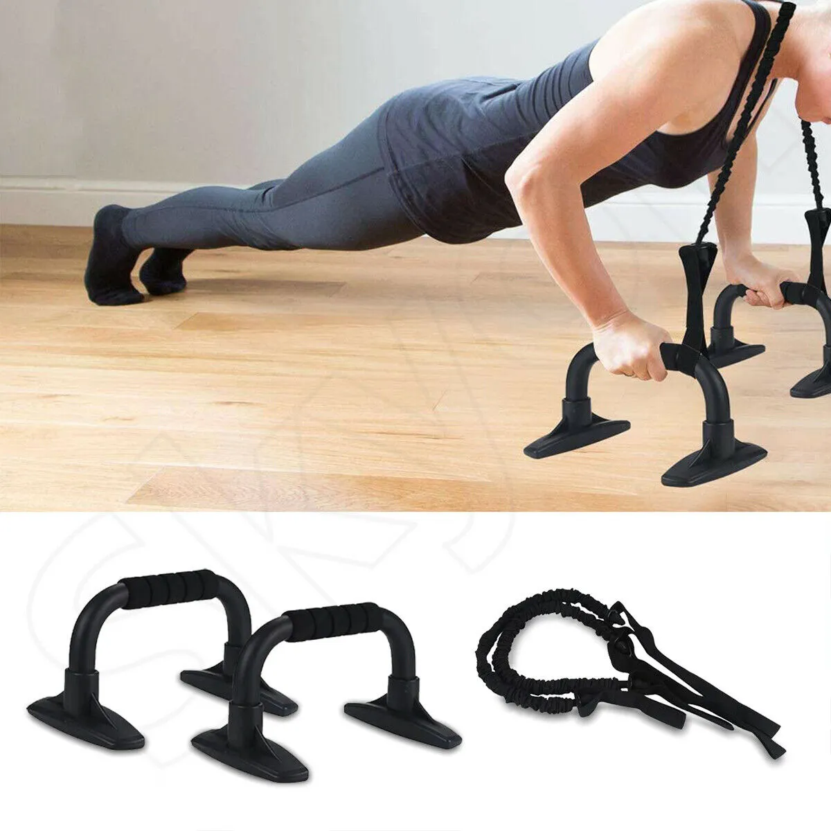 6-IN-1 Ab Roller Exercise Wheel Home Gym Workout