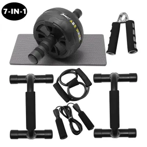 7-in-1 Ab Roller  Wheel Home Gym Exercise Equipment