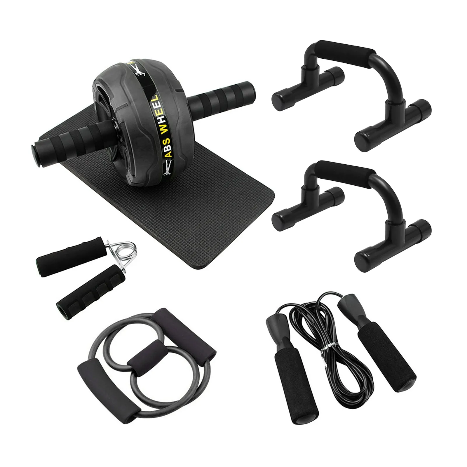 7-in-1 Ab Roller  Wheel Home Gym Exercise Equipment