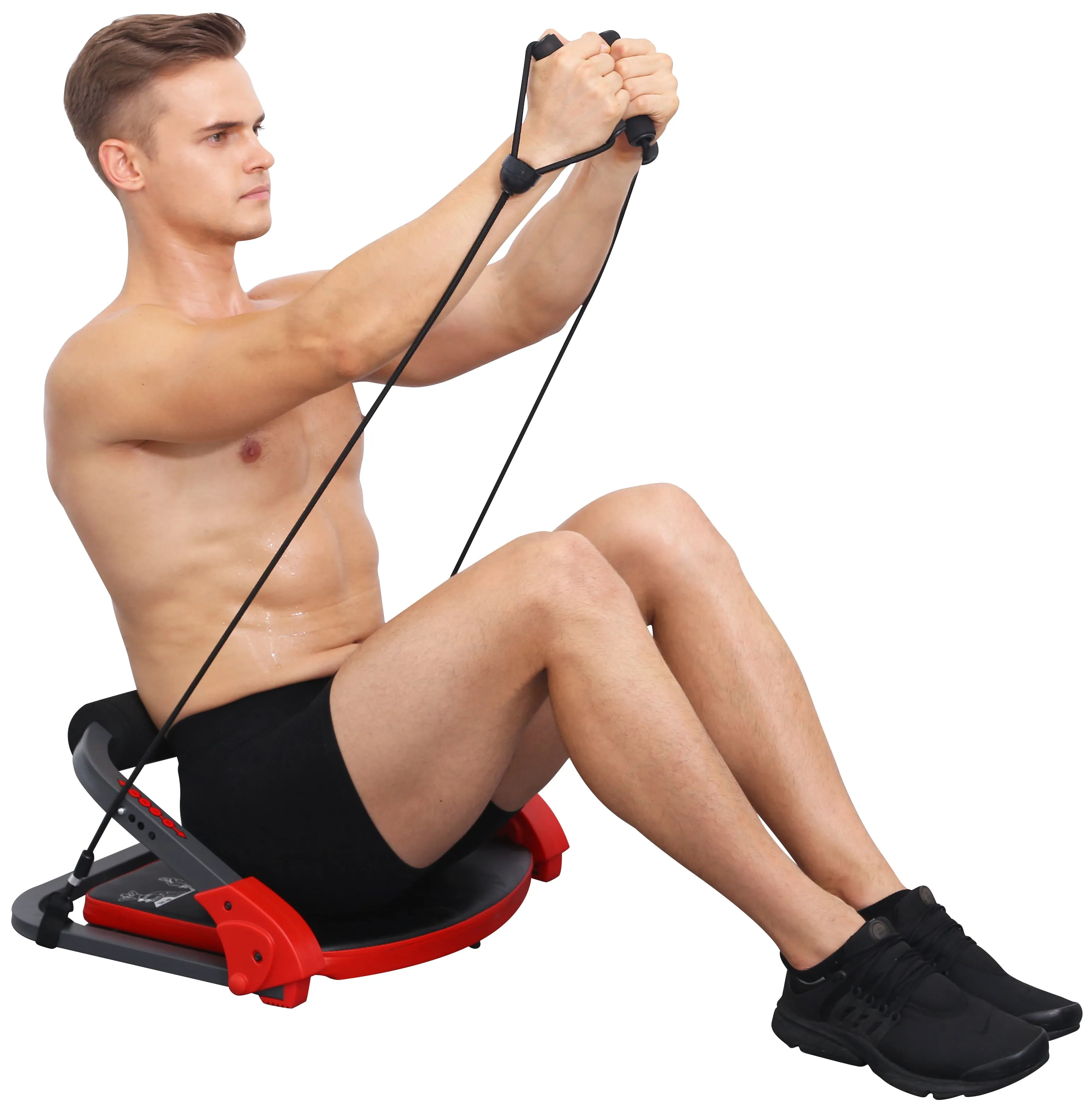 Ab Crunch Total Body Workout W/ Resistance Bands
