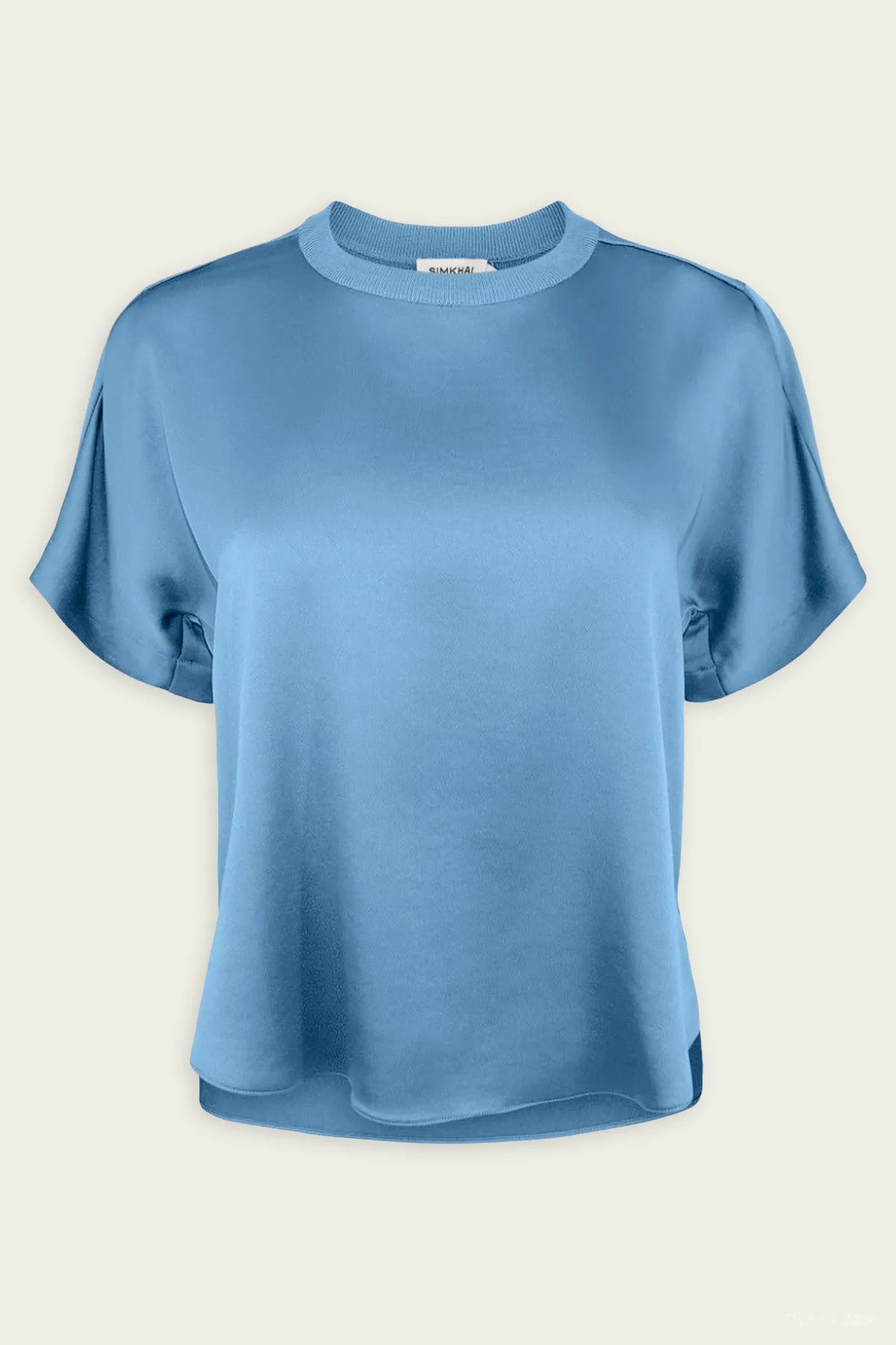 Addy Knit Back T-Shirt in Celestial