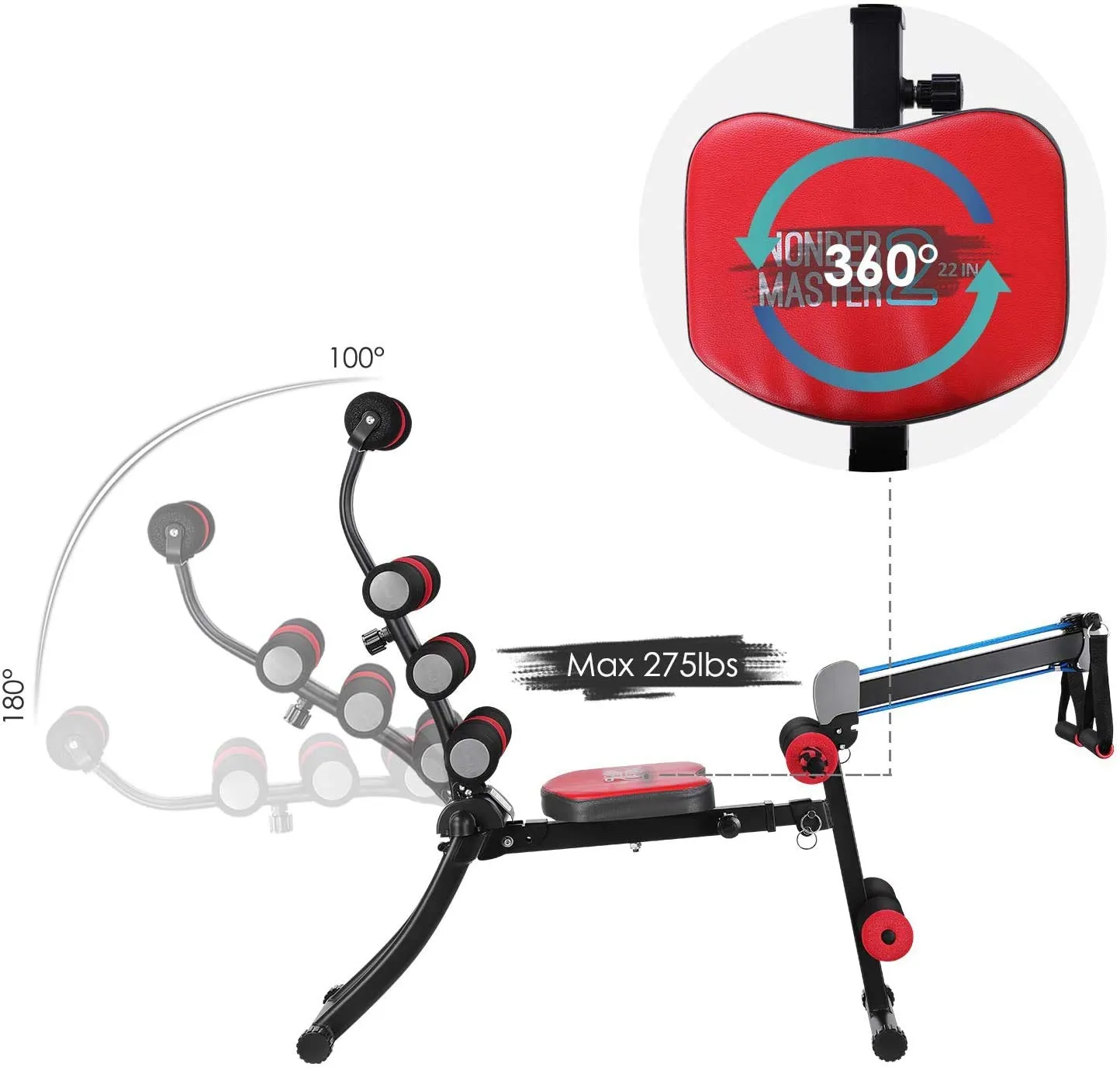 Adjustable Abs & Core Fitness Equipment22 Exercise Ways