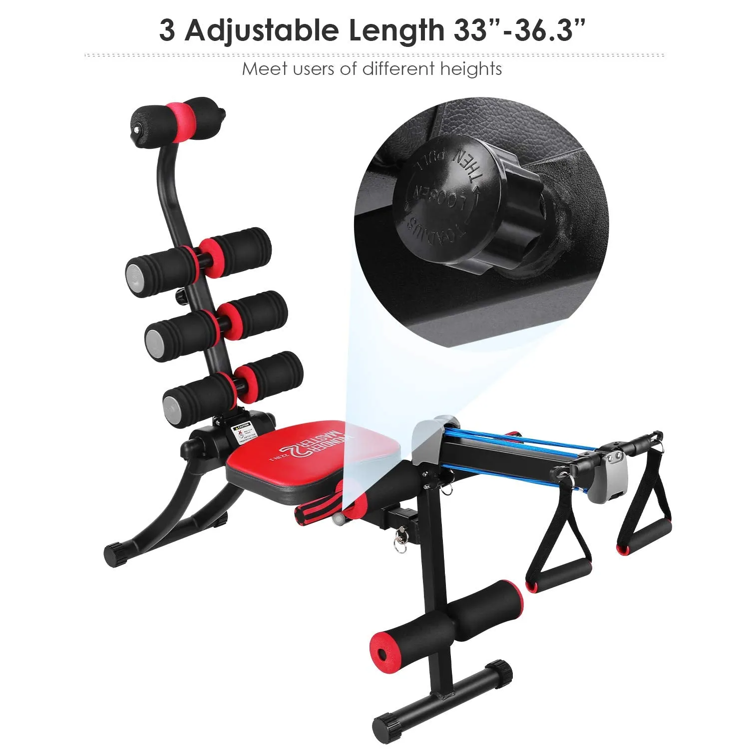 Adjustable Abs & Core Fitness Equipment22 Exercise Ways