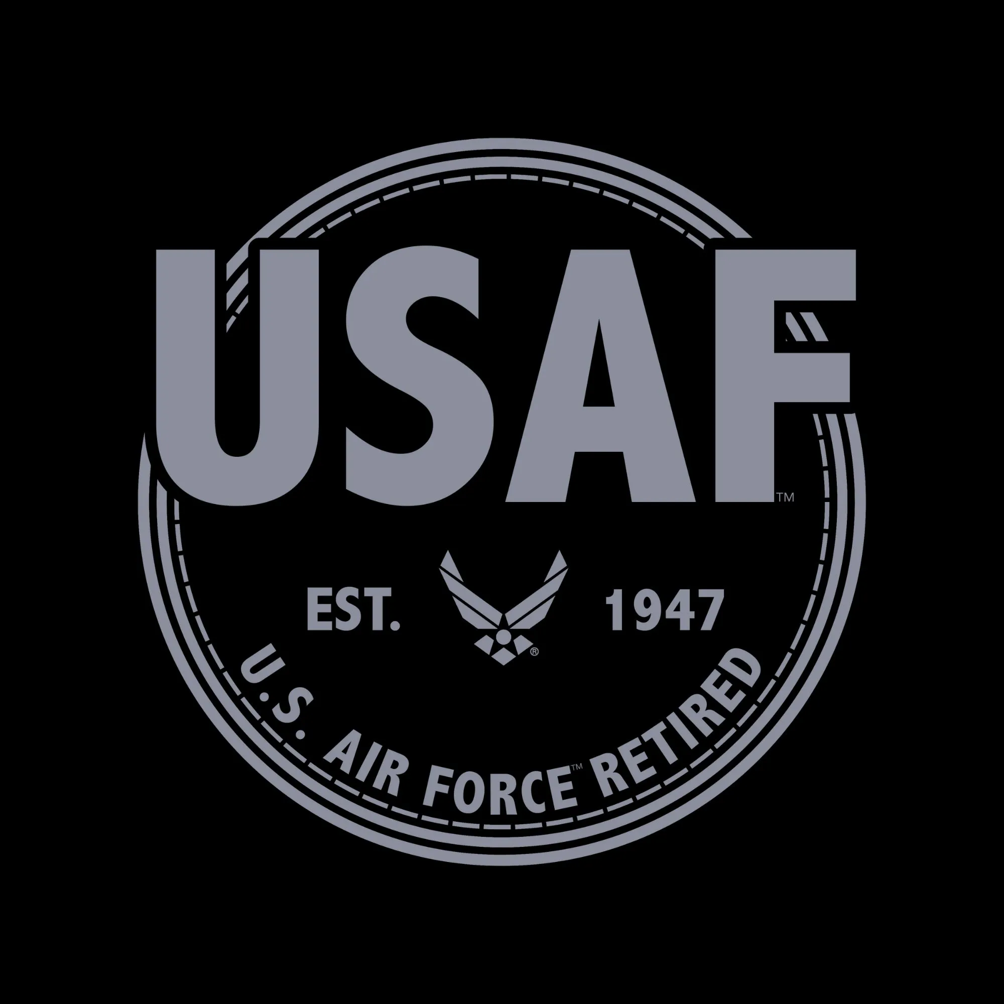 Air Force Retired Mens Henley T-Shirt