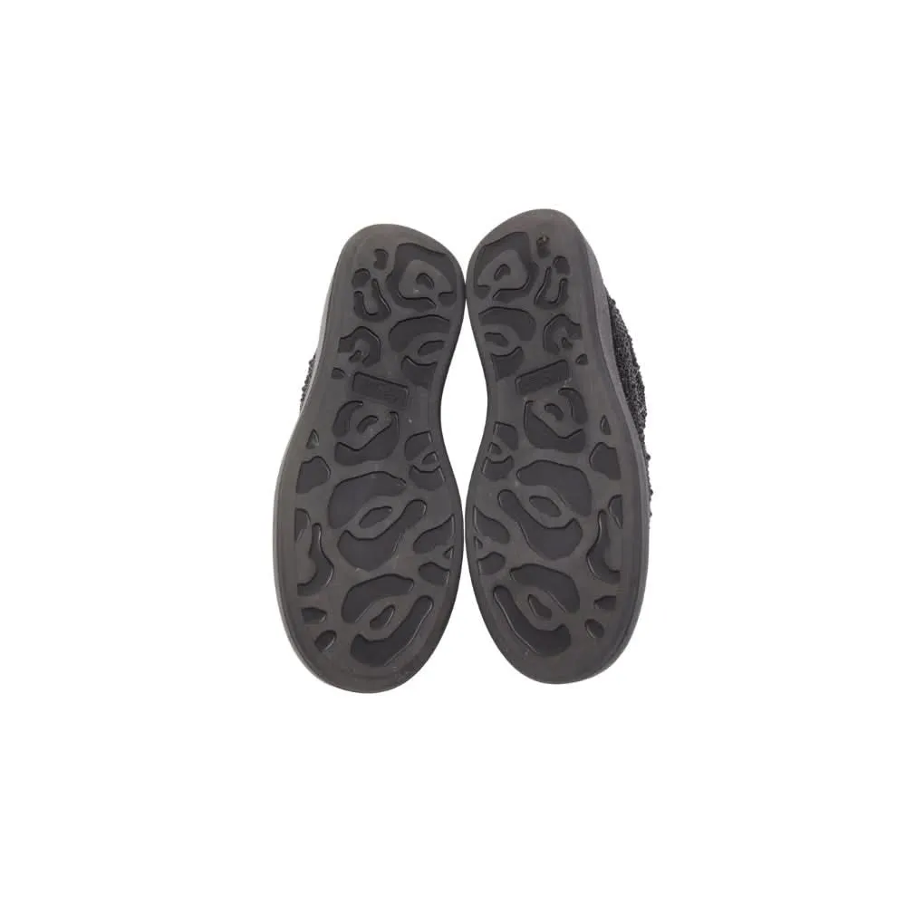 Alexander McQueen oversized Black Crystal Embellished Leather Oversized Sneakers