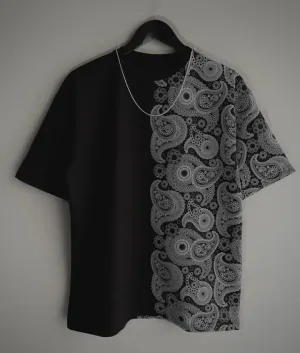 Allison – Half Pattern Unisex Luxury T-shirt