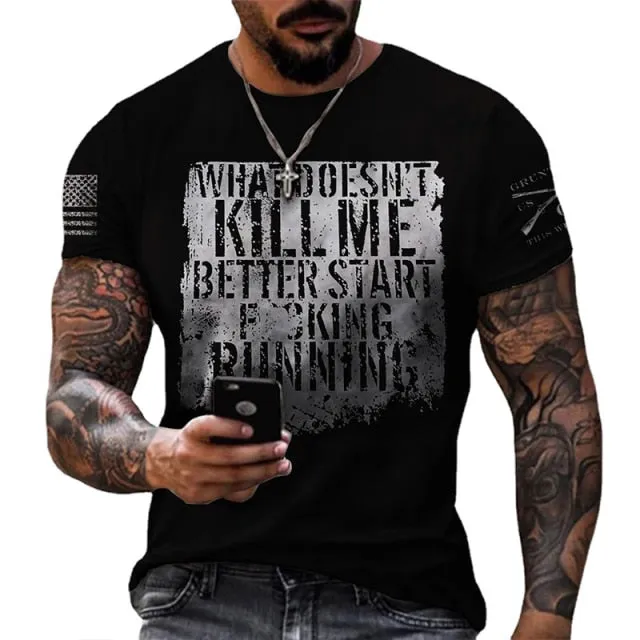 American Flag Fashion Short Sleeve T-Shirt