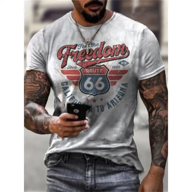 American Flag Fashion Short Sleeve T-Shirt