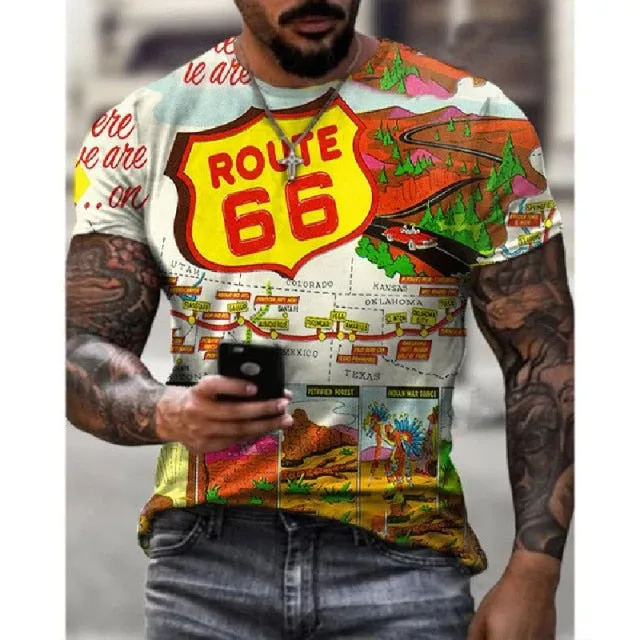 American Flag Fashion Short Sleeve T-Shirt