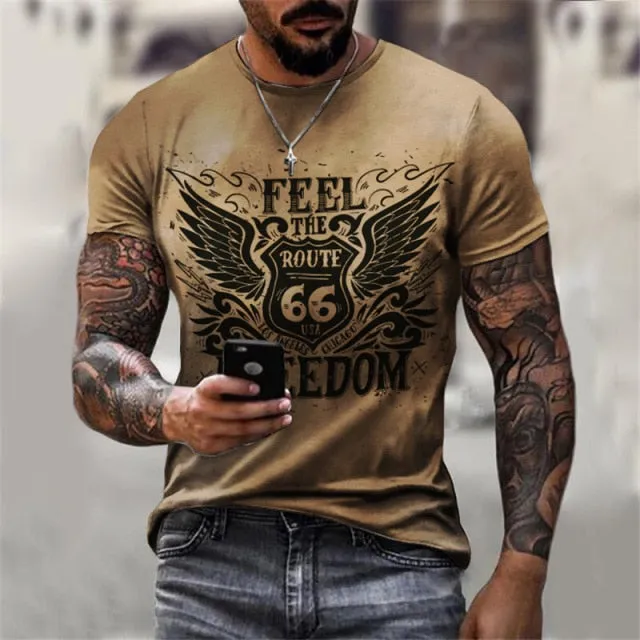 American Flag Fashion Short Sleeve T-Shirt