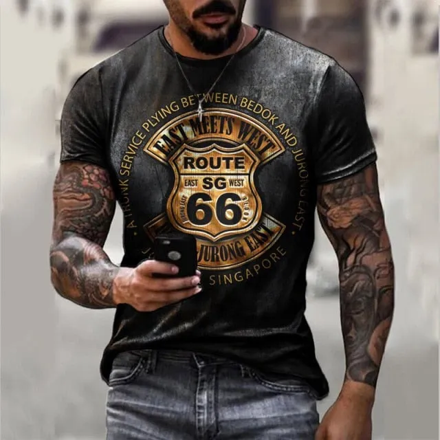 American Flag Fashion Short Sleeve T-Shirt