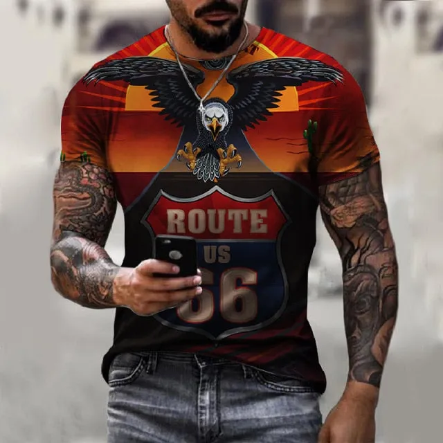 American Flag Fashion Short Sleeve T-Shirt