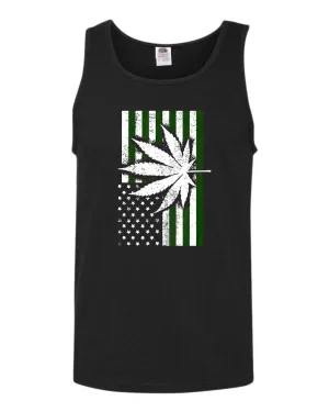 American flag leaf tank top