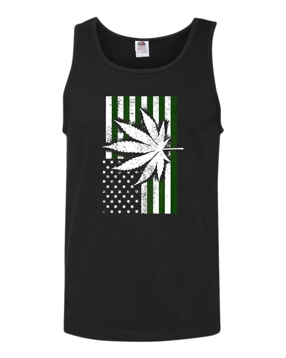 American flag leaf tank top