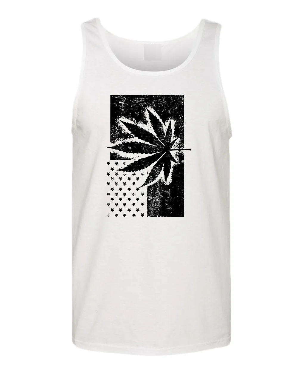 American flag leaf tank top
