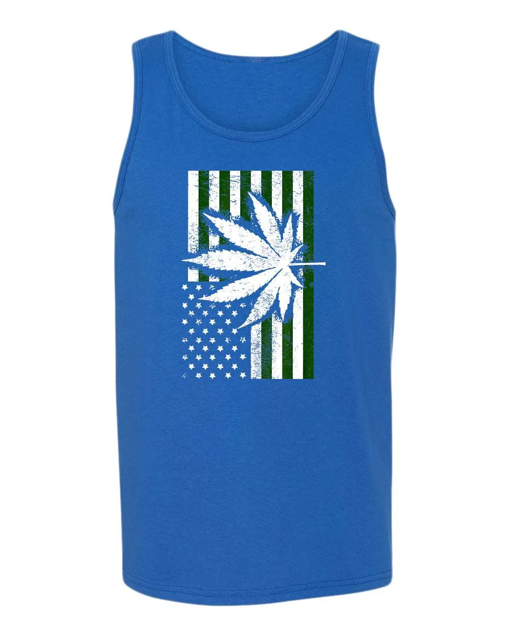 American flag leaf tank top