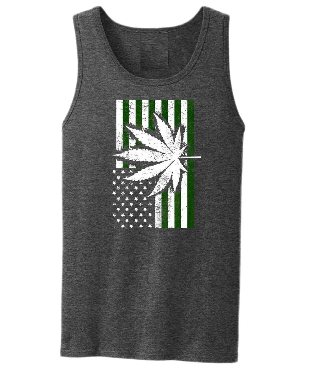 American flag leaf tank top