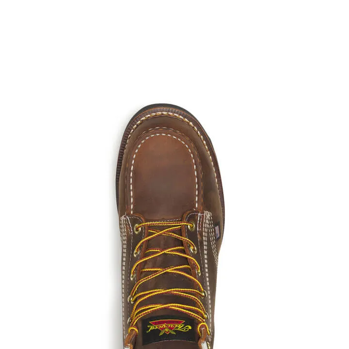 American Heritage Series by Thorogood Shoes 804-4135 Crazyhorse Brown Safety Toe - Made In USA