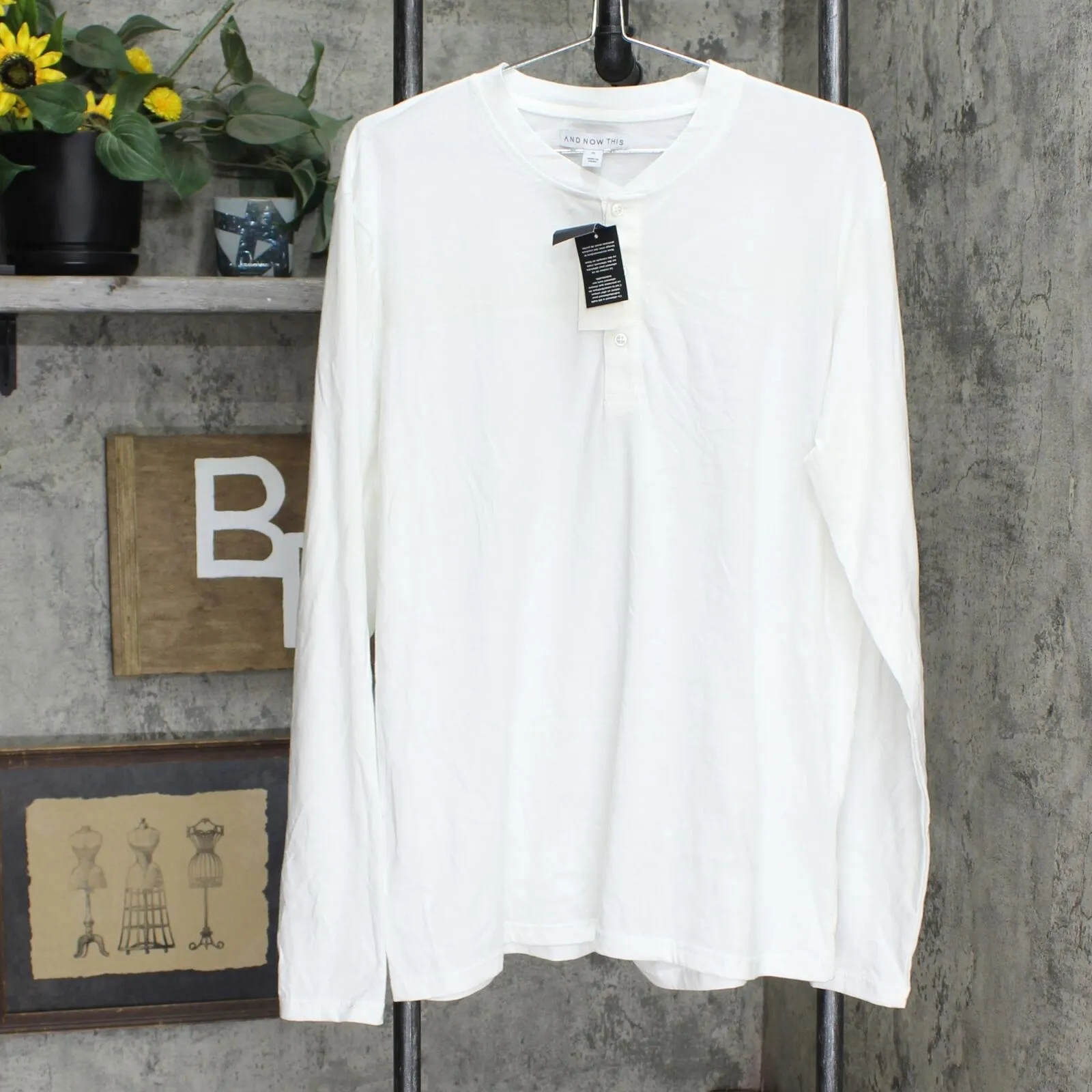 And Now This Men's Long Sleeve Henley T-Shirt