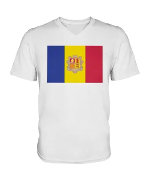 Andorra Flag  V-Neck T-Shirt