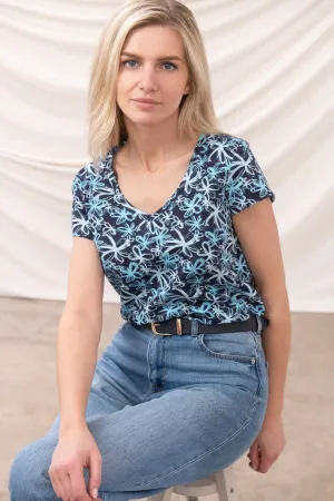Ariana Tee - Navy Floral