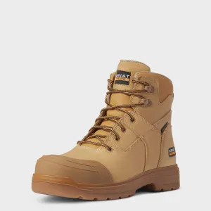 Ariat Mens Turbo JCA Hamersley Carbon Toe Lace Work Boot Wheat