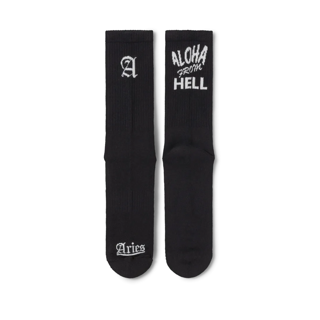 Aries aloha from hell sock Black