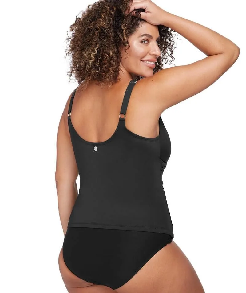Artesands Recycled Hues Delacroix D-G Cup Wire-free Tankini Top - Black