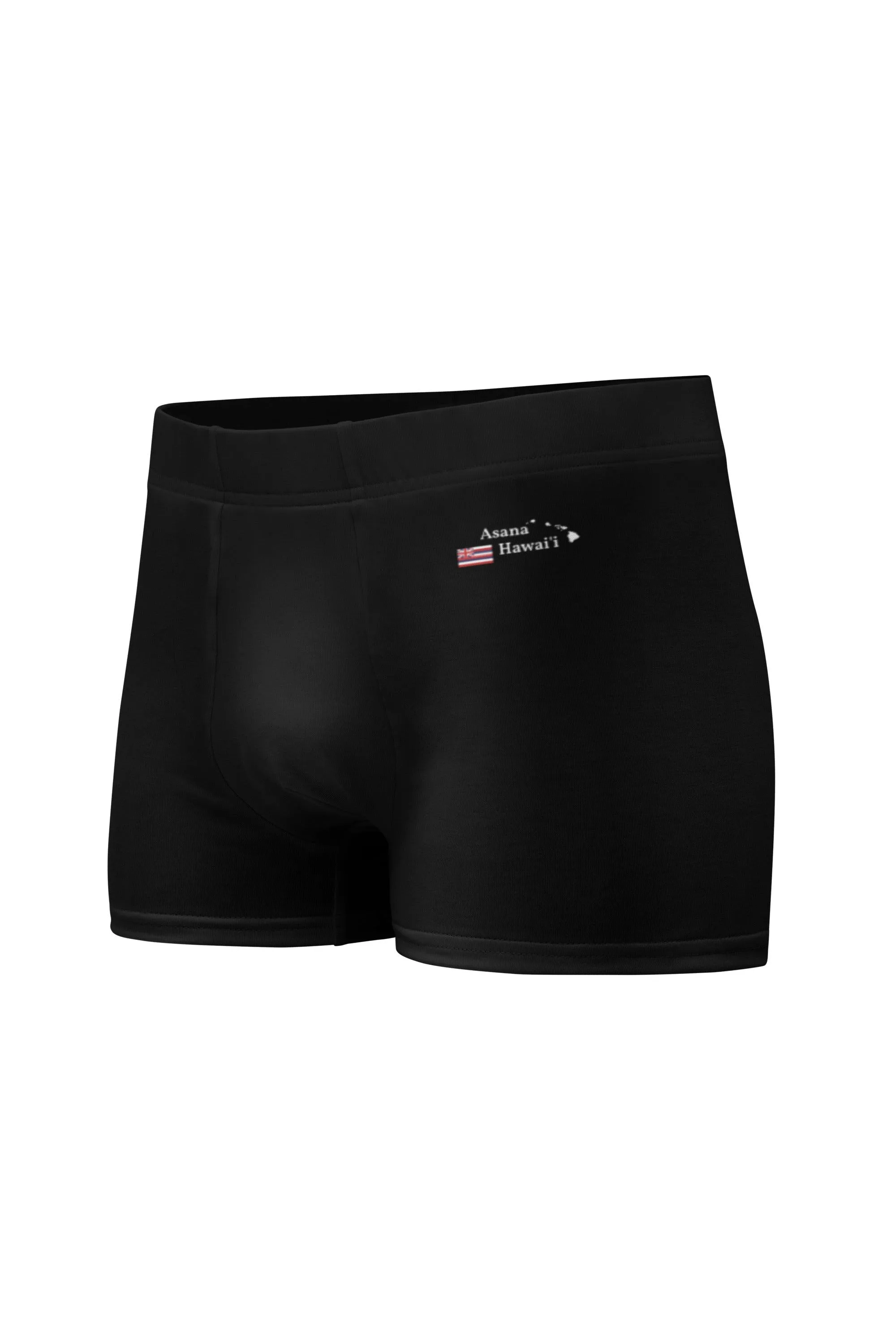 Asana Hawaii Black Boxer Briefs
