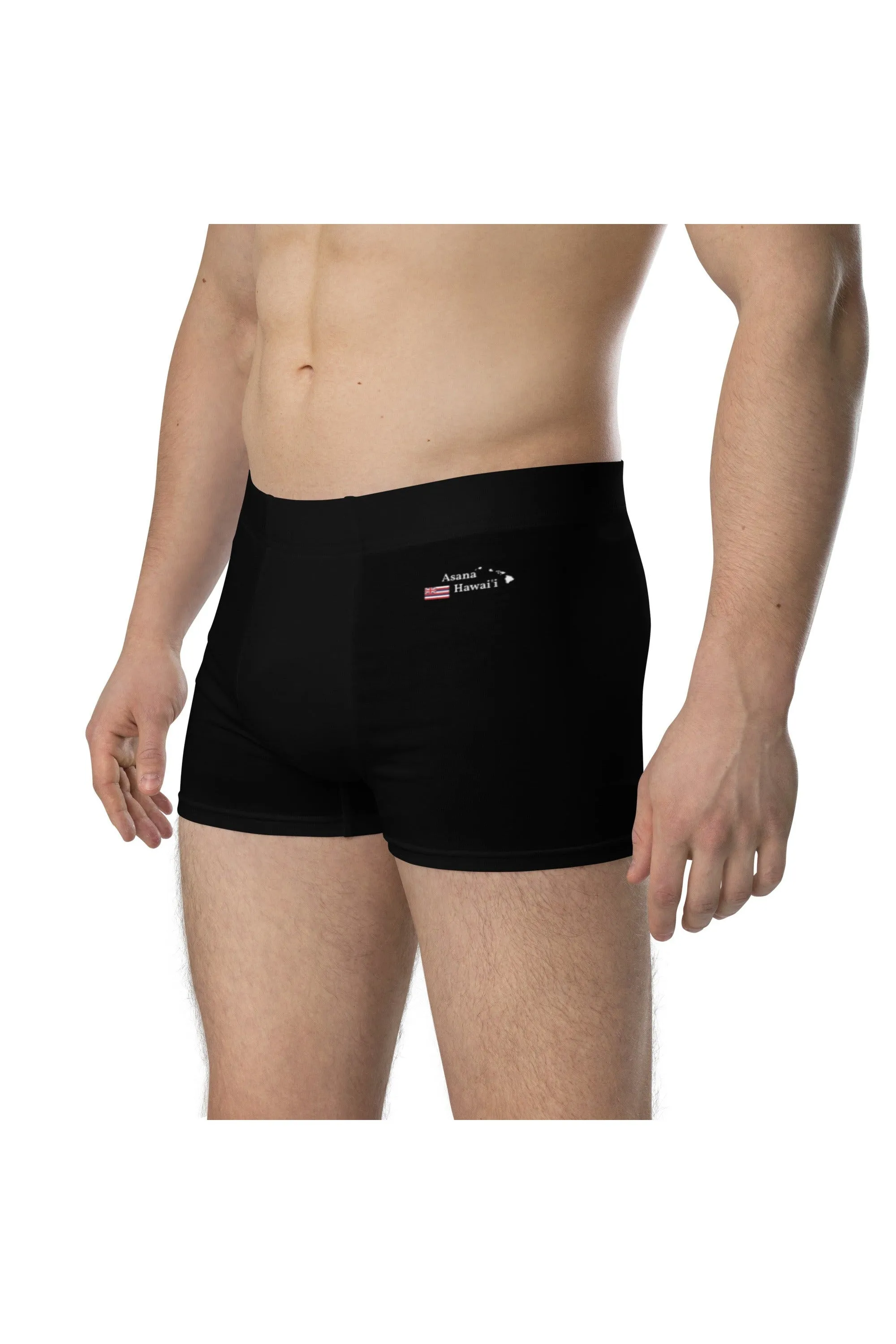 Asana Hawaii Black Boxer Briefs