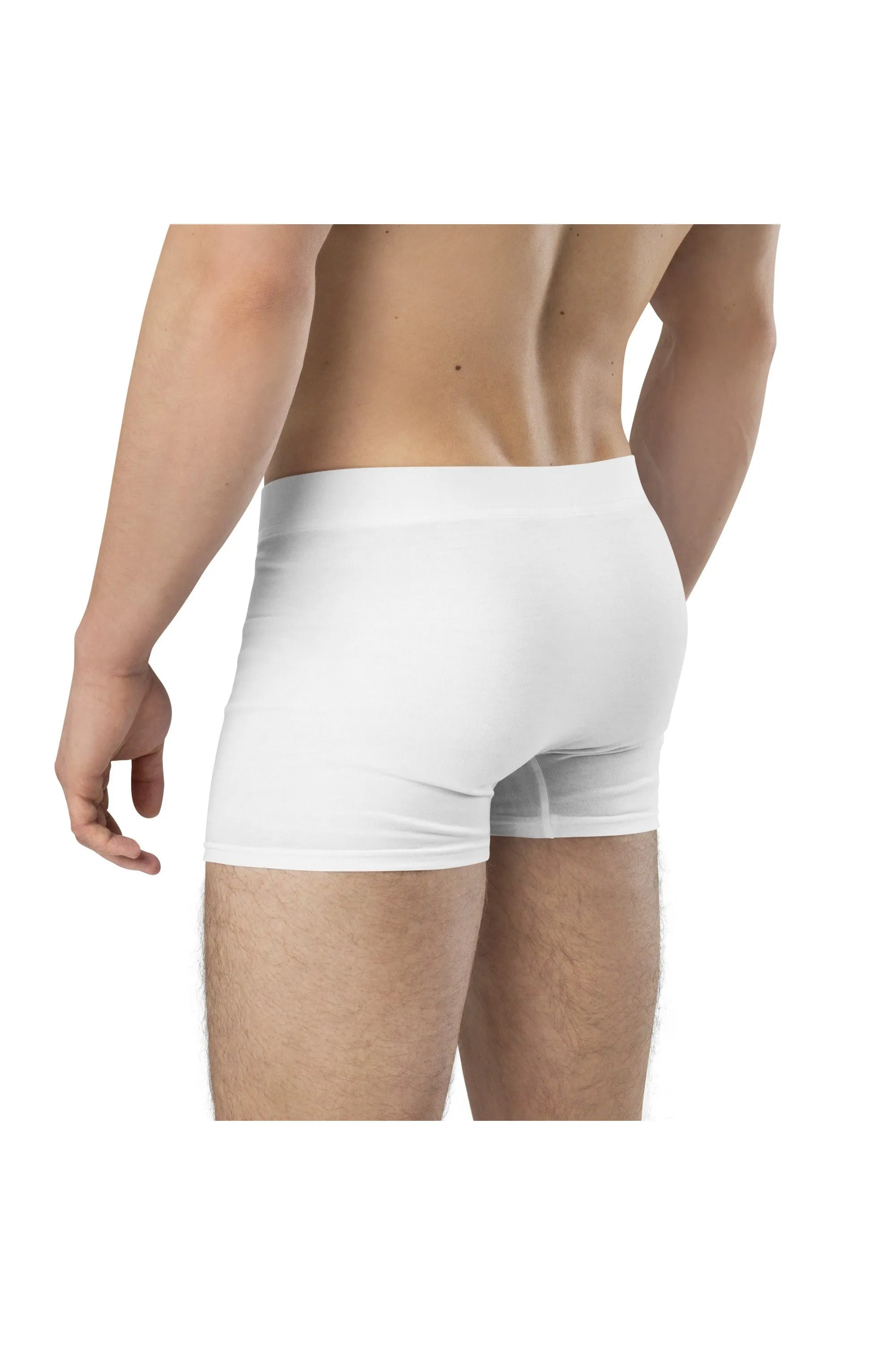Asana Hawaii Men's White Boxer Briefs