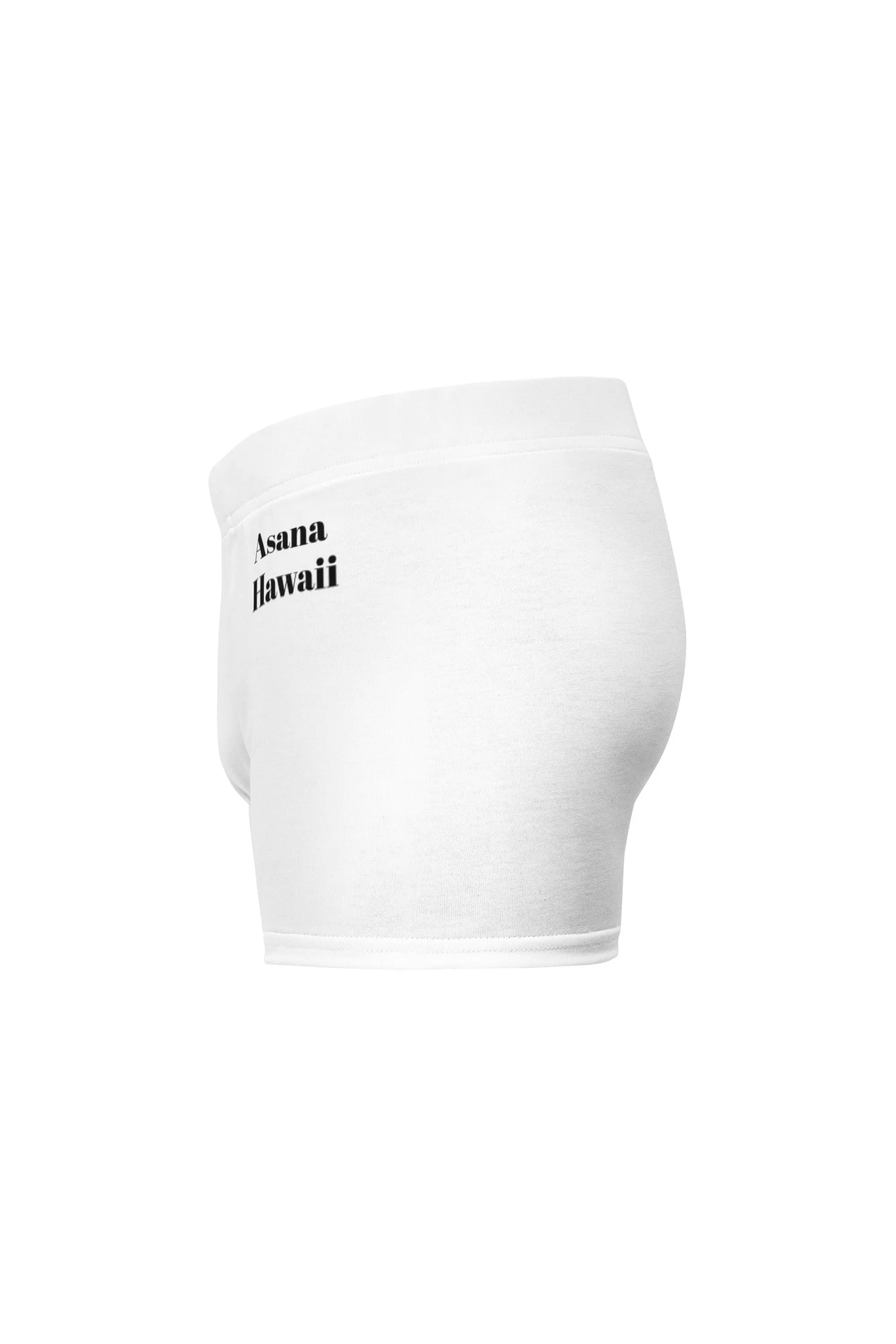 Asana Hawaii Men's White Boxer Briefs