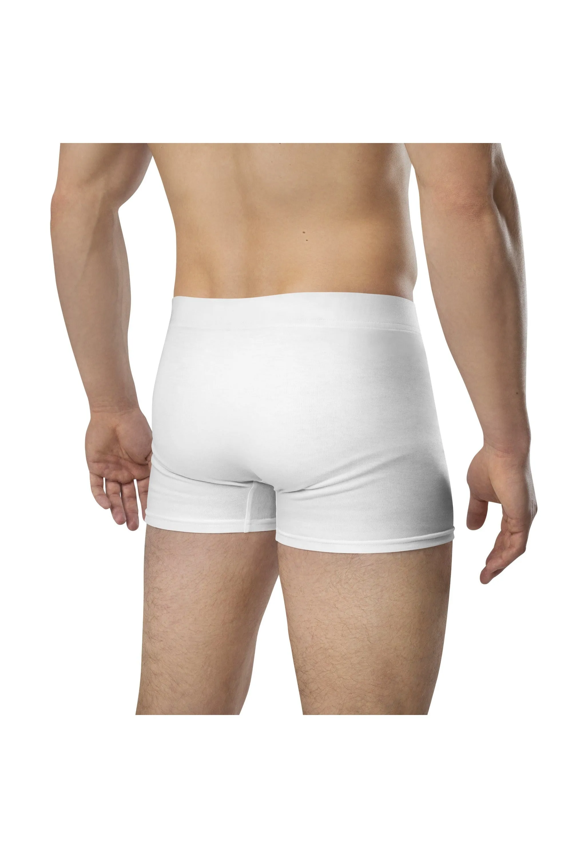 Asana Hawaii Men's White Boxer Briefs