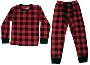 At The Buzzer  Red Thermal Underwear Set for Boys