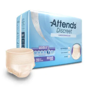 Attends Discreet Women's Underwear, Medium
