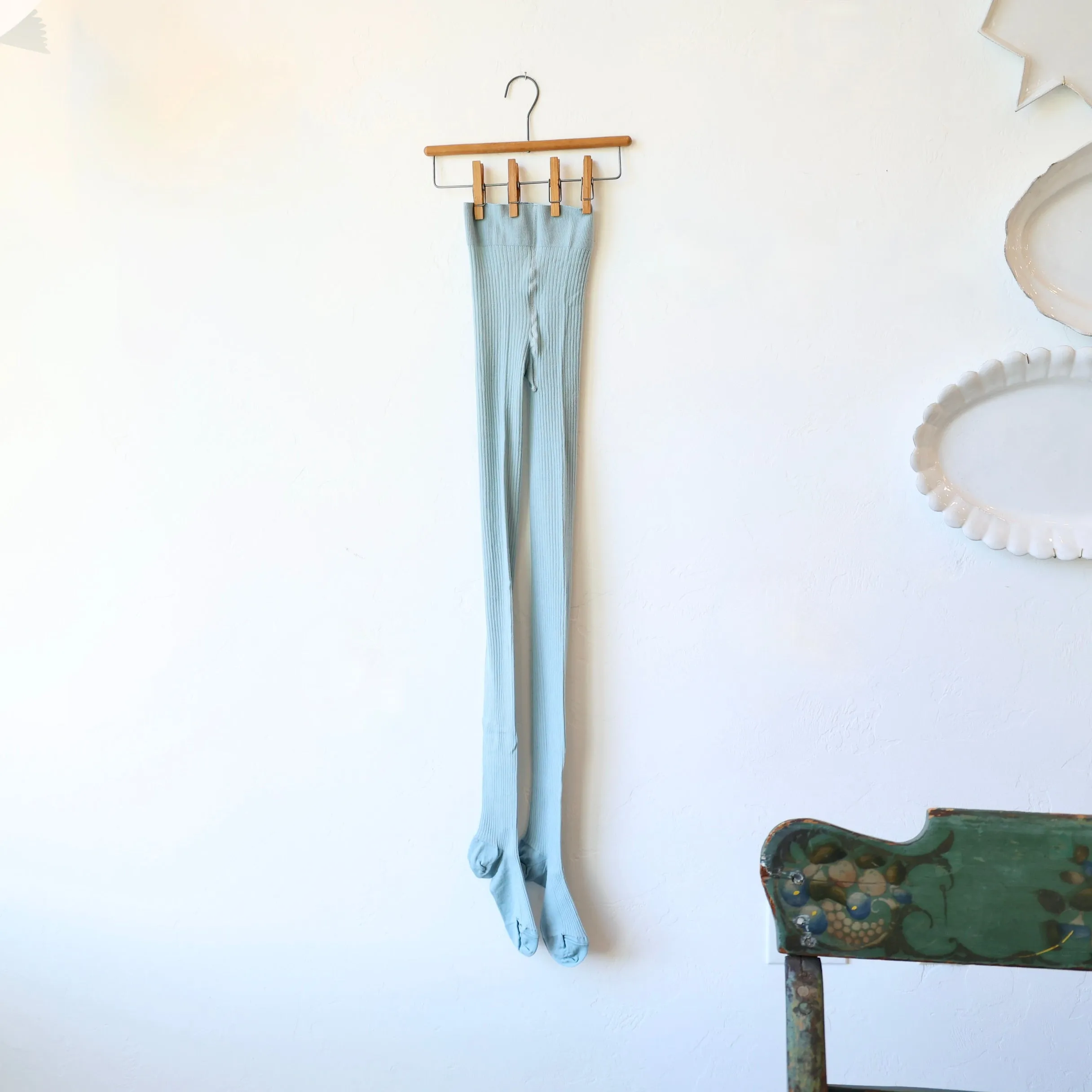 Babaco Ribbed Wool Tights - 4 Color Options